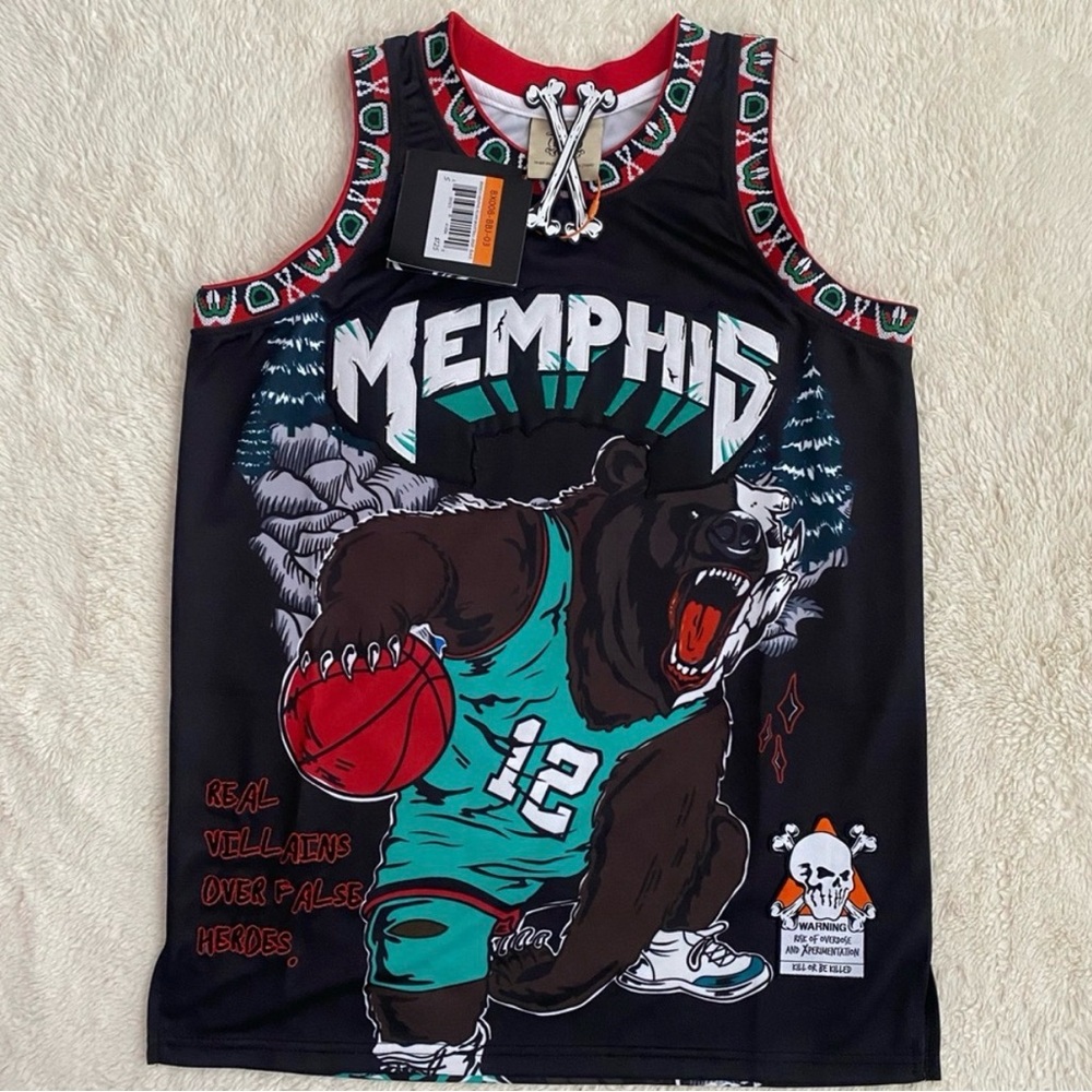 Men’s Graphic Basketball Jersey, Memphis, Morant, Size Small, NWT